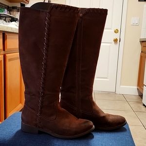 Nicole Tall Brown Suede Boots 7.5M